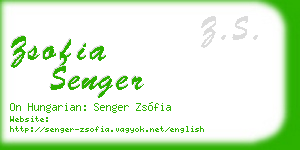 zsofia senger business card