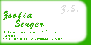 zsofia senger business card